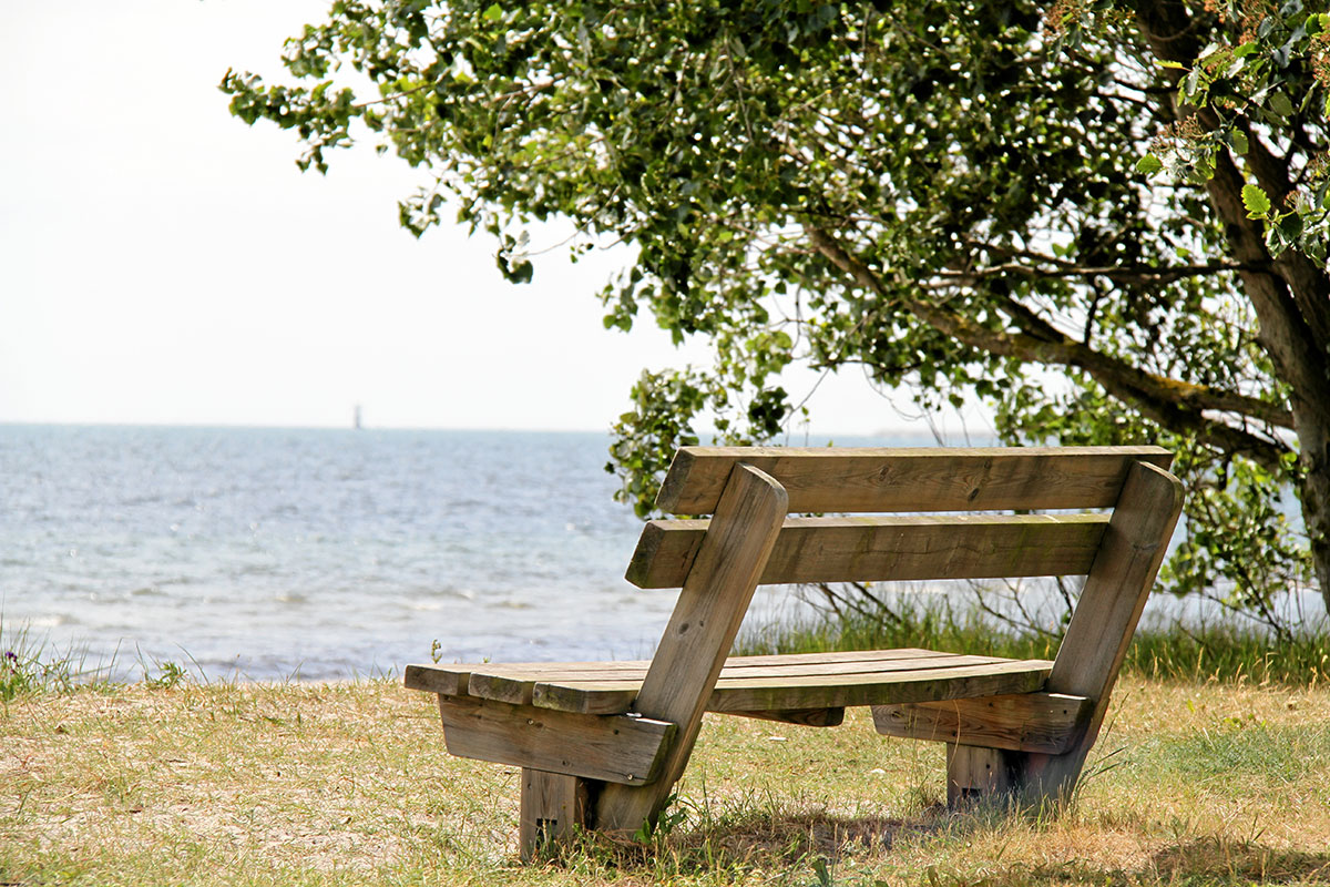 Sittbänk hos Trelleborg Strand
