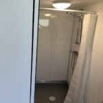 Duschutrymme i Smygehukstugan